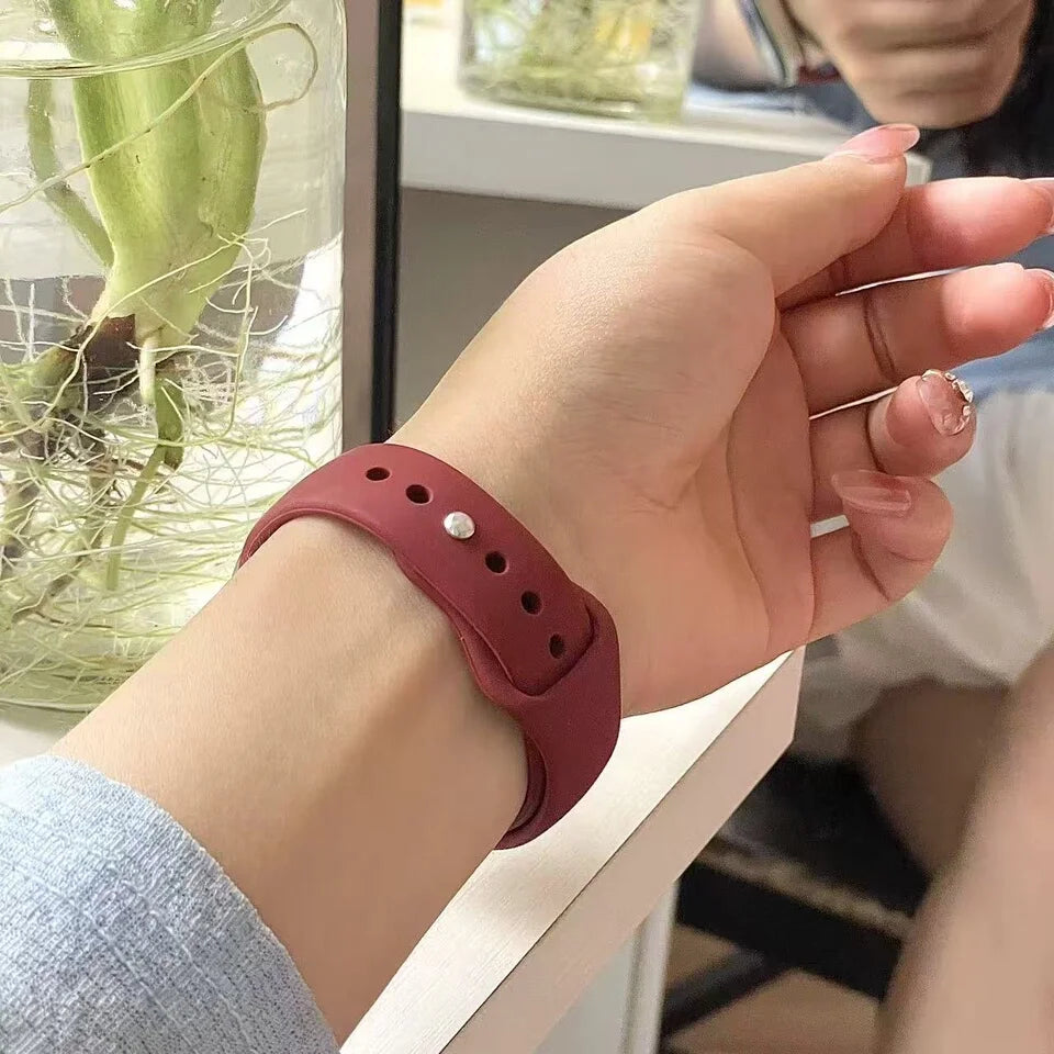Soft Silicone Strap for Xiaomi Mi Band 10 9 8 NFC Smart Watch Sport Replaceable Bracelet Correa for Mi Band 11 Breathable Strap