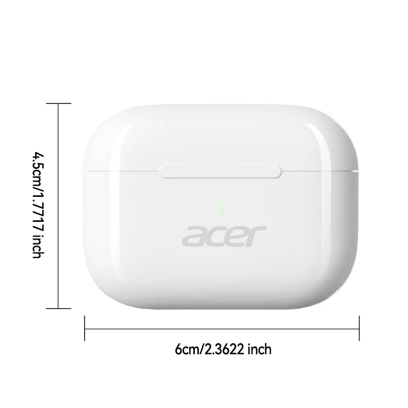Acer Ohr803 Wireless Earphones, In-Ear Bluetooth 6.0, Stable Transmission, Noise Reduction for Calls, High-Definition Stereo Sound Quality, Suitable for Use during Sports, Running, and Cycling