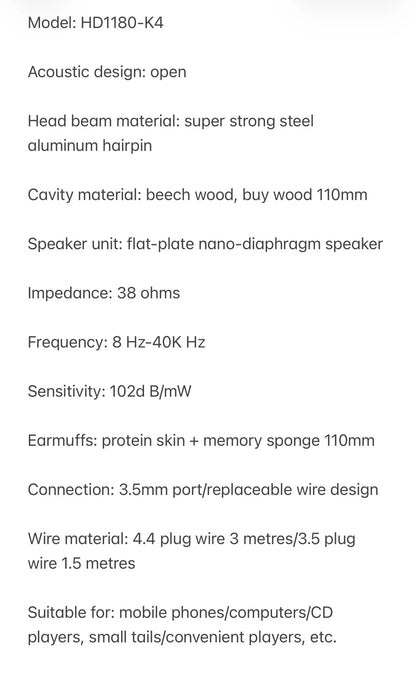 Closed-back Music Analysis Over-ear Headphones with 50mm Bio-diaphragm Monitoring Headsets