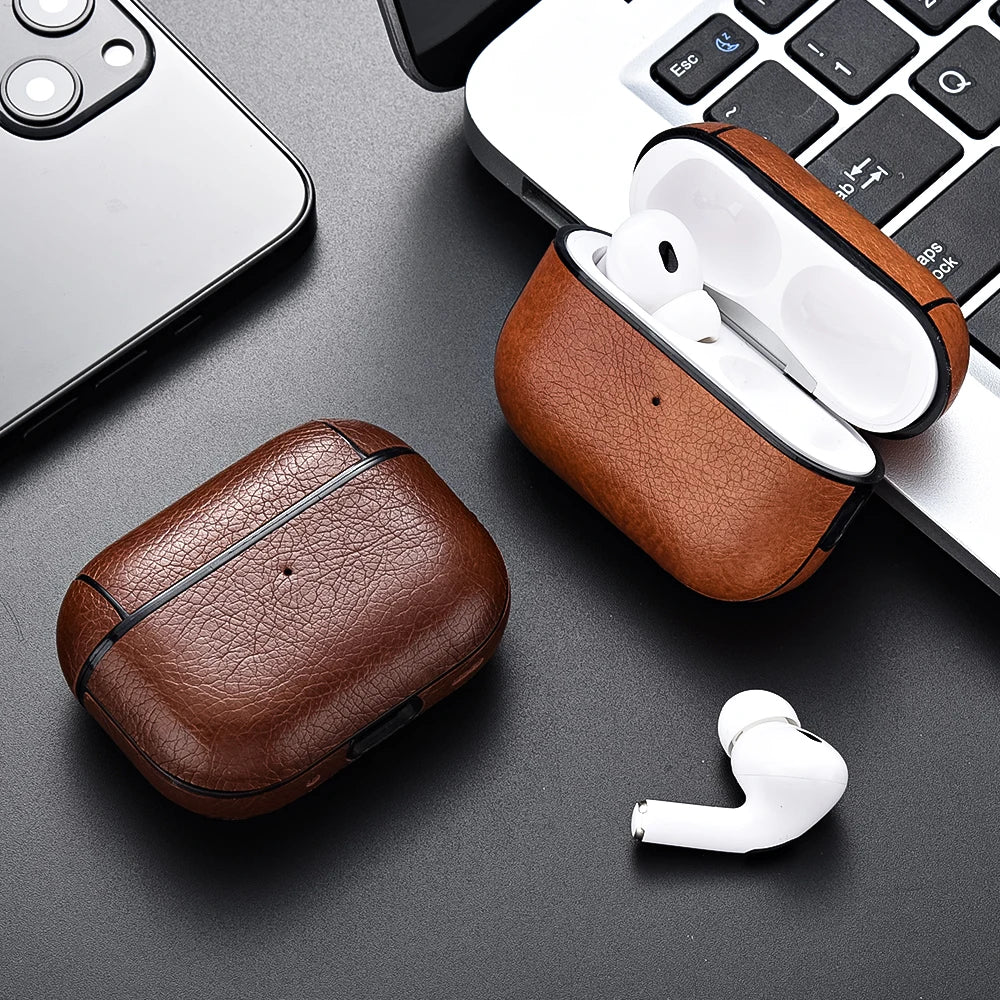 Leather PU Earphone Cover For AirPods Pro 3 2025 Case For AirPods Pro 2 2nd Pro2 Cases For AirPods 5 4 3 2 Funda Headphone Coque