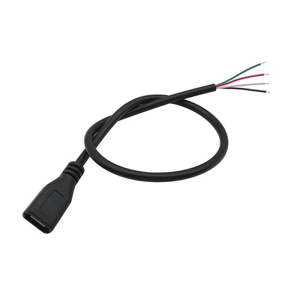 Micro USB Power Supply Cable 2 Pin 4 Pin Female Male Wire Jack Charger Charging Cord Extension Connector DIY Data Cable 0.3M 1M