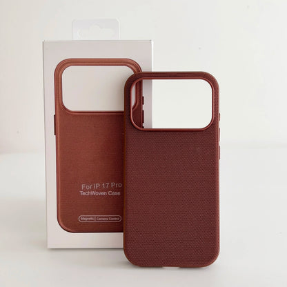 New Original Technology Woven Magnetic Phone Case For IPhone 18 17 16 15 14 13Pro Max Support Wireless Charging Shockproof Cover