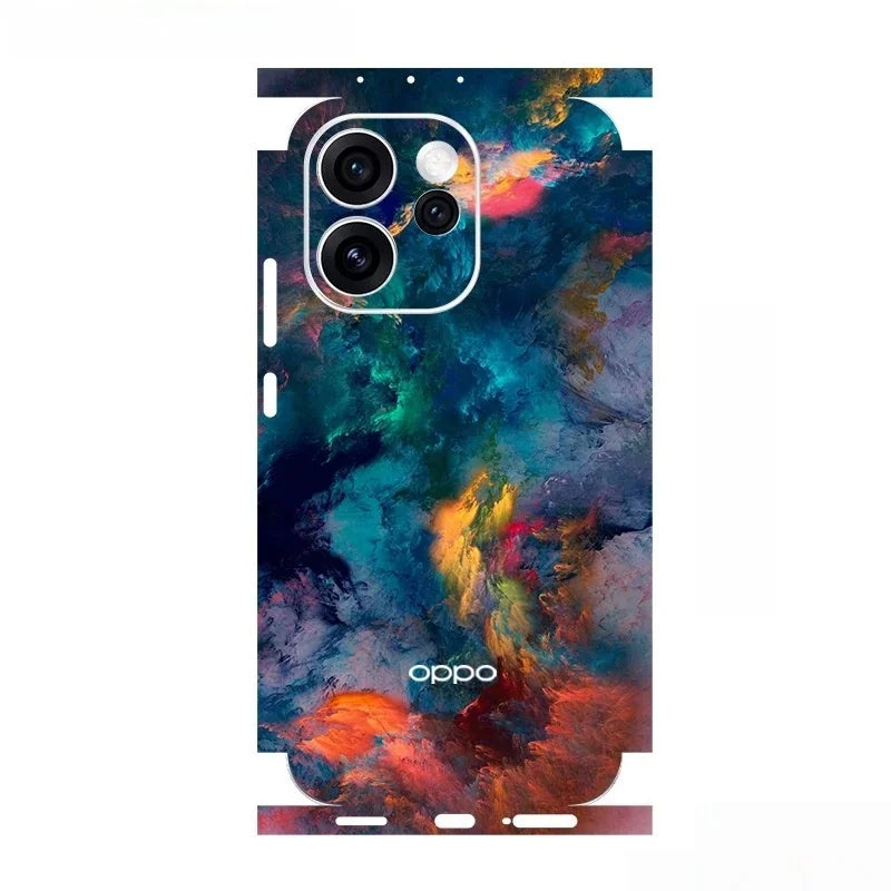 Premium Vinyl Skin Wrap for Oppo Reno 15/14/13/12/11 Pro Custom Protective Decal Back Flim Customize Skin Sticker