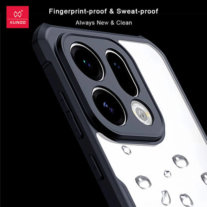 Xundd For Oppo Find X9 Ultra Case Airbags Shockproof PC&TPU Matte Transparent Bumper Anti-Drop Phone Cover  For Find X9 Ultra