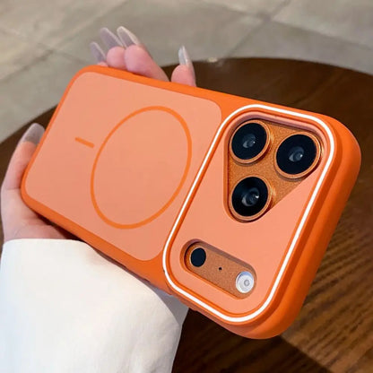 Luxury Color Collision Silicone Phone Case For iPhone 18 Pro Max 16 15 14 13 12 17 Pro Max 18 Pro For Magsafe Shockproof Cover