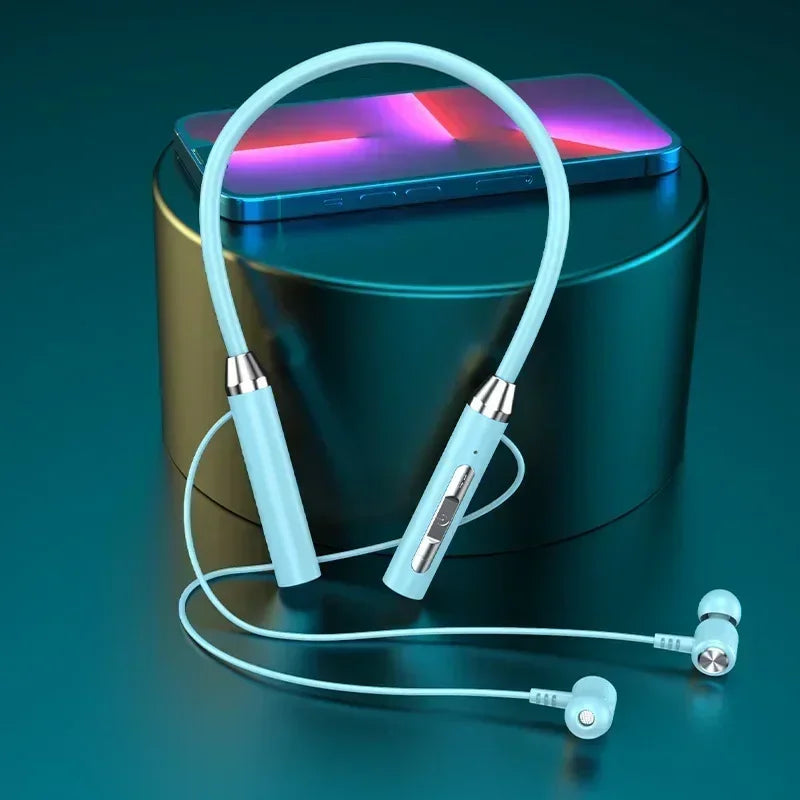 K58 Wireless Headphones Bluetooth Neckband Magnetic Headphones for Sports and Running Bluetooth 5.3 Headphones with Microphone