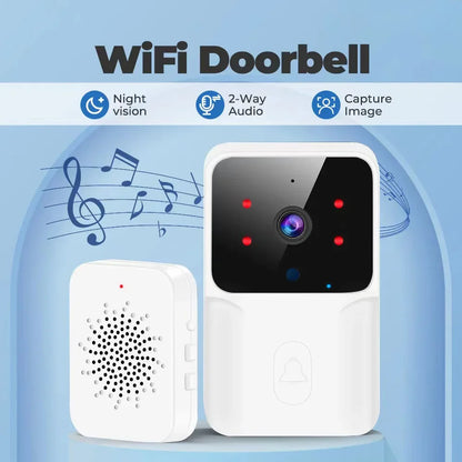 WiFi Video Doorbell Wireless Phone Two-way Intercom System IR Night Vision Doorbell Smart Home Security Door Bell Camera Monitor