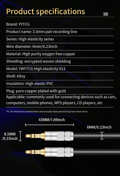 3.5mm Jack Aux Cable 3.5 mm Male to Male Audio Cable Speaker Line Aux Wire Cord Adapter For Samsung Xiaomi MP3 Headphone