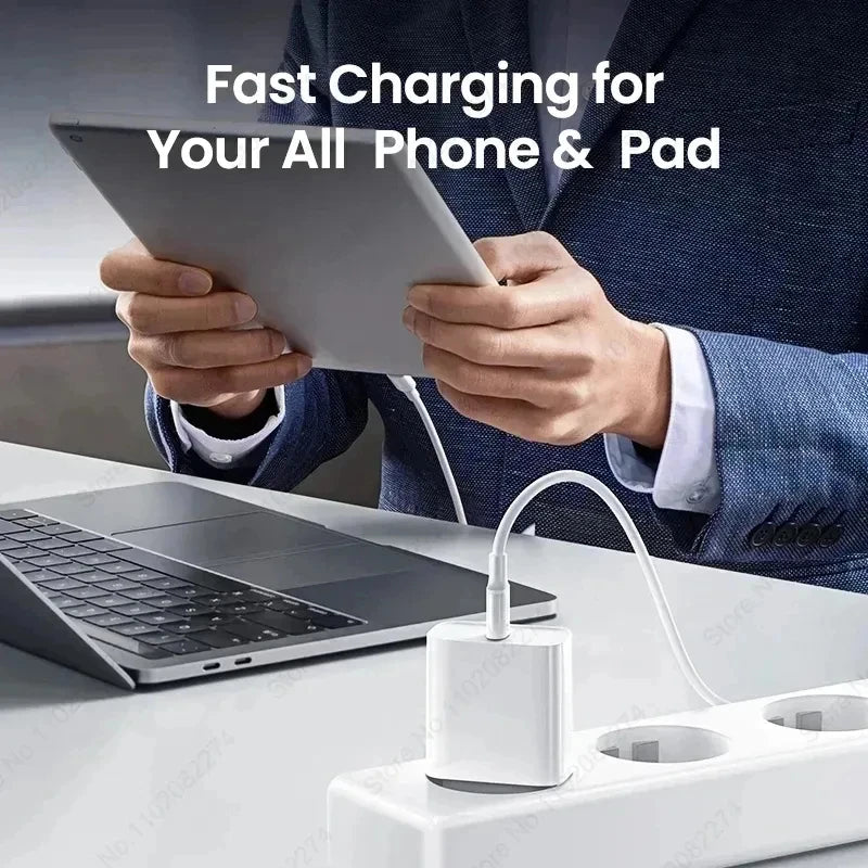 For Apple 30W PD Fast Charger For iPhone 16 15 14 13 11 Pro Max Plus USB C Charger Type C Cable Fast Charging Phone Accessories