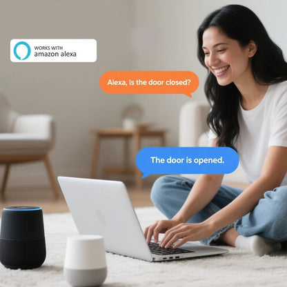Tuya Zigbee Door Sensor Contact Sensor Open Closed Detector Smart Home Alarm Security Protection Work with Smart Life