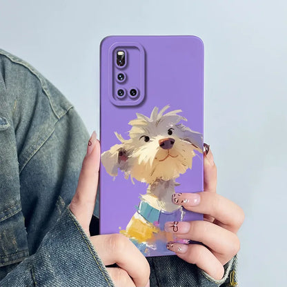 For Vivo V19 Phone Case vivoV19 Back Cover Soft Silicone Sweet Painted Cartoon Shell Capa Lovely Printed Protective Coque Cases