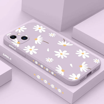 Plain Daisies Phone Case For iPhone 17 17 Air 16 16e 15 14 13 12 11 Pro Max Mini X XR XS MAX SE2020 8 7 Plus 6 6S Plus Cover