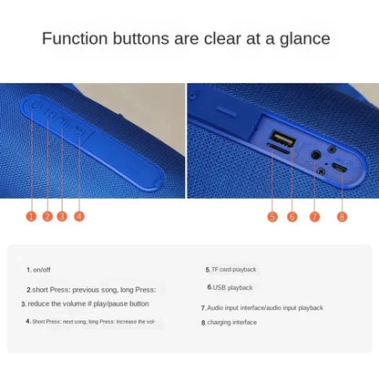 Wireless Subwoofer Portable Bluetooth Speaker Radio FM Waterproof Sound Box Music Caixa De Som Coluna Blootooth Bass Hifi Bocina