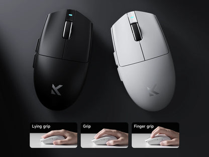 MCHOSE G3 V2 Wireless Gaming Mouse PAW 3395 Sensor Tri-mode 800mAh All-Around Grip Omron Mechanical Switches TTC Silver Wheel