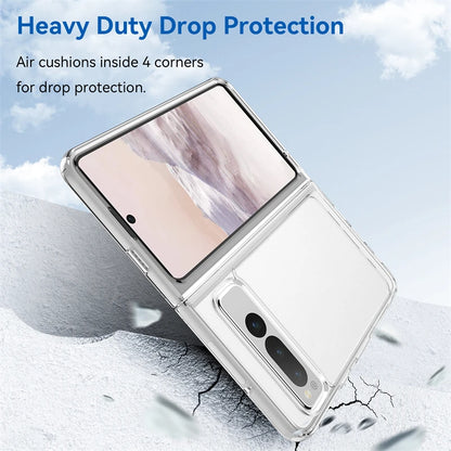 For Google Pixel Fold Case Luxury Silicone Clear Bumper For Pixel Fold Capa TPU Shockproof Case For Google Pixel Fold Cover