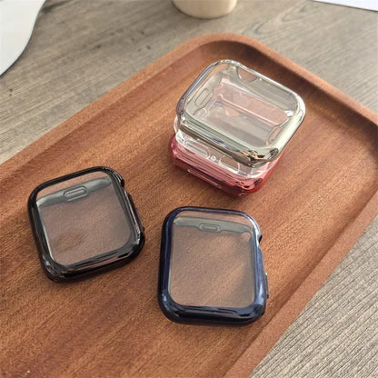 Screen Protector for Apple Watch 41mm 44mm 40mm 45mm 46mm 42mm TPU Full Cover bumper Case iWatch Series 12 11 10 9 8 7 SE 6 5