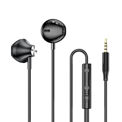 USB Type C Headphones HiFi Bass Stereo Volume Control Music 3.5mm Wired Earbuds With Mic For Galaxy S24 Ultra iPhone 15 Pro Max