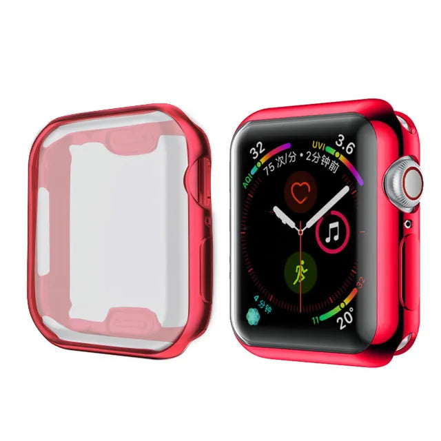 TPU Bumper Cover For Apple Watch Ultra 3 2 1 49mm 45mm 44mm 42mm 41mm 40mm 38mm Screen Protector Case For iWatch Serie 9 8 7 6 5