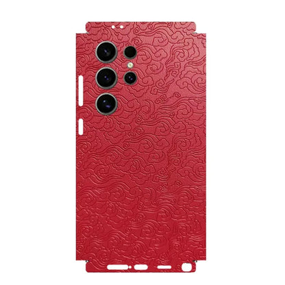 Leather Skin For Samsung Galaxy S26 S25 Ultra Back Film S24 Plus Sticker S23 S22 Protective Decal Wrap Full Back Protector