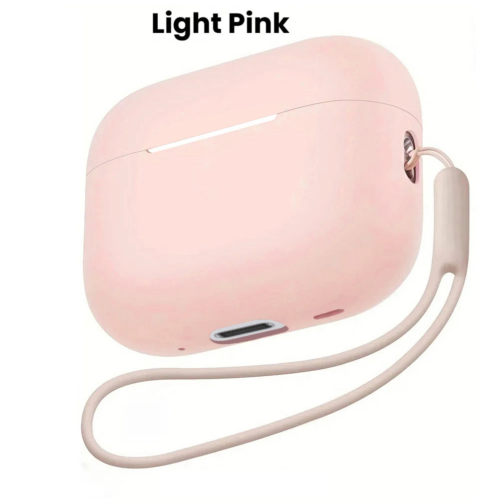 For Airpods 3 Pro Crystal Clear Simple and Transparent Earphone Case with Lanyard Strap Accessories Cover