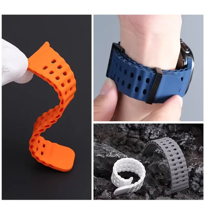 Soft Silicone Strap for Redmi Watch 6 5 4 Sports Two Tone Wristband for Xiaomi Mi Band 8 9 Pro Adjustable Rubber Wristband