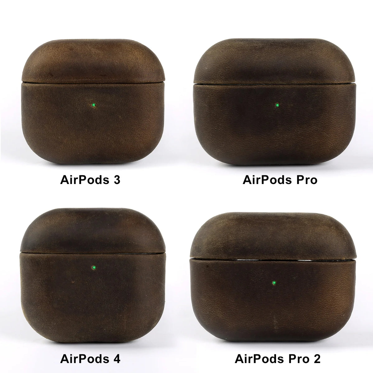 Vintage Crazy Horse Leather Case For Airpods Pro 2 Cases Airpods5 4 3 Wireless Bluetooth Headphone Earphone Box Protective Cover