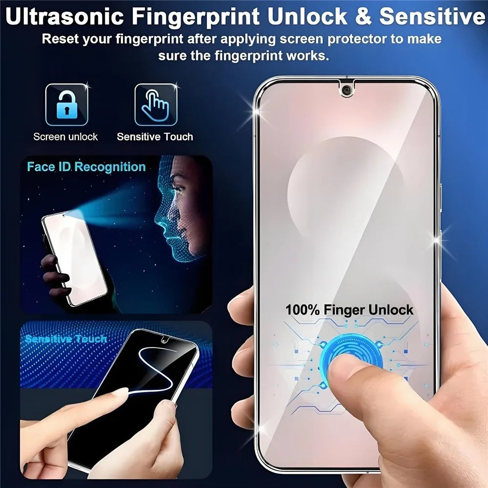 2Pcs Ultra HD Tempered Glass for Samsung Galaxy S26 S25 S24 Ultra S23 S22 S21 Plus S24 S25 FE Edge Anti-Scratch Screen Protector
