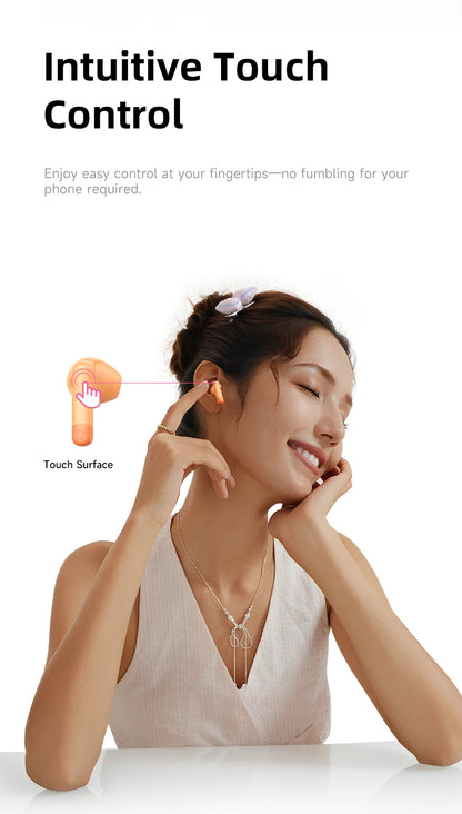 Baseus Bass BS2 Lite True Wireless Earbuds Bluetooth 6.0 Semi-in-Ear Earphones 2-Mic AI ENC 40H Playtime IP55 SuperBass Ear buds