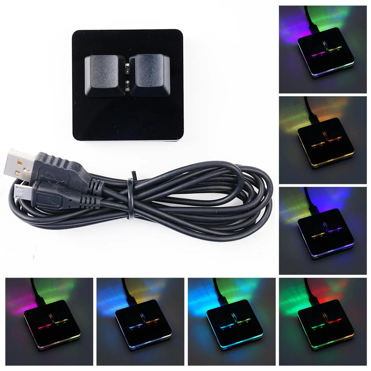 USB Programming Macro Custom Mechanical Keyboard RGB 24/16/12/9/8/4/3/2 Key Copy and Paste DIY Gaming Mini Keypad Macropad
