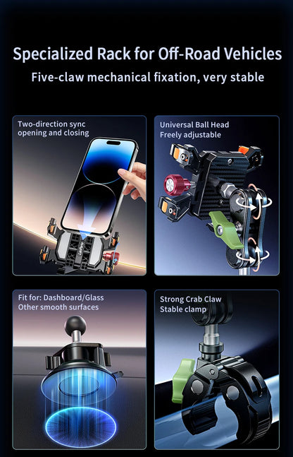 LanParte Universal Car Mount Phone Holder for Dashboard Windshield with Suction Cup Base for iPhone, Samsung, Google, More Phone