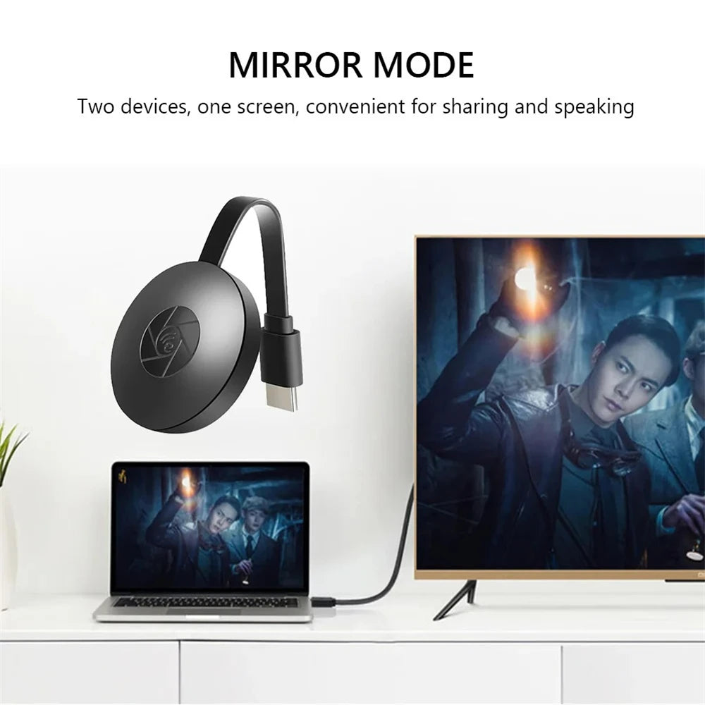 Portable 1080P Wireless TV Stick Video Receiver TV HD WIFI Dongle Adapter For Android/iOS TV Box Computer Live Screen Projector