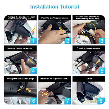 ARB 4K Car DVR for Hyundai Kona/Kona Electric 2018-2026 & Veloster/Veloster N 2019-2022, OEM Style Dash Camera WIFI APP LHD