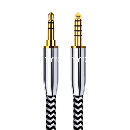 YYTCG 4.4mm Balanced to 3.5mm AUX Audio Cable OFC Male to Male HIFI Interconnect Cord For Audio Player DAC Amplifier Headphone