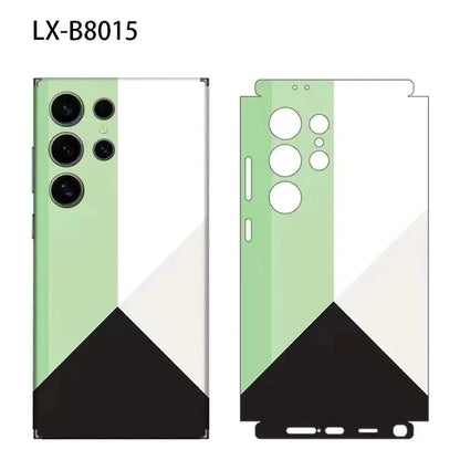 Colorful Camouflage Wrap Tear Down Skin for Samsung Galaxy S26 S24 S25 S23 Ultra Back Protector Cover Casing Stickers