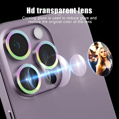 2-3Pcs HD Ultra-Clear 9H Tempered Glass Camera Lens Protector Compatible For IPhone 16 17 18 Pro Max Apple Duo Case Friendly