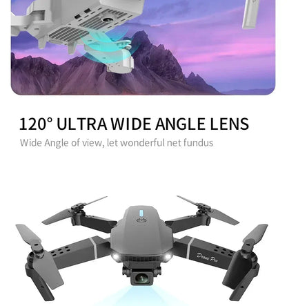 2026 New E88 Pro RC Drone 4K 1080P Wide Angle Dual HD Camera Foldable Quadcopter WiFi FPV Altitude Hold