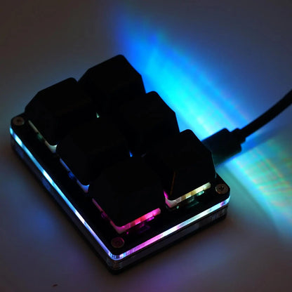 USB Programming Macro Custom Mechanical Keyboard RGB 24/16/12/9/8/4/3/2 Key Copy and Paste DIY Gaming Mini Keypad Macropad