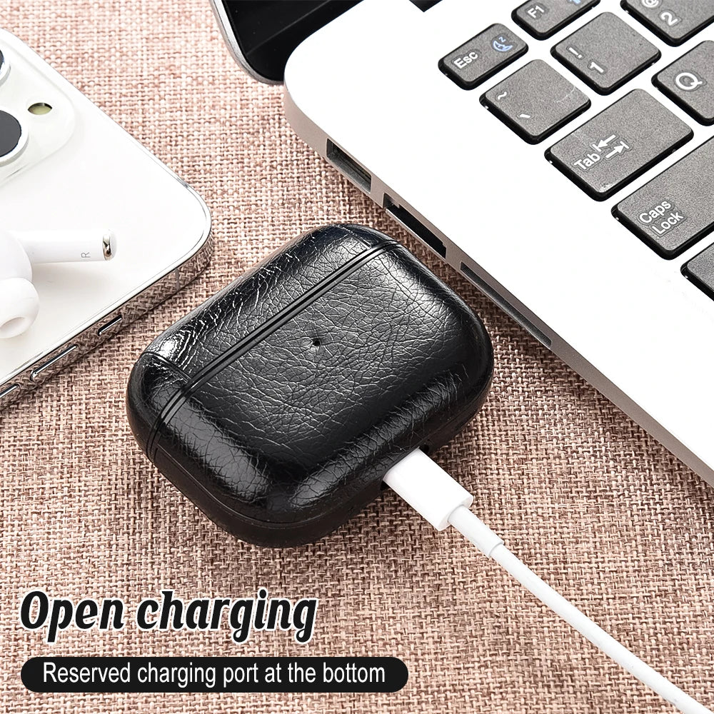 Leather PU Earphone Cover For AirPods Pro 3 2025 Case For AirPods Pro 2 2nd Pro2 Cases For AirPods 5 4 3 2 Funda Headphone Coque