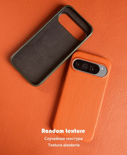 Luxury Magnetic Genuine Leather Case for Google Pixel 10Pro 9 7A 8 6 Full Protection Magnet for Magsafe Cases Shockproof Cover