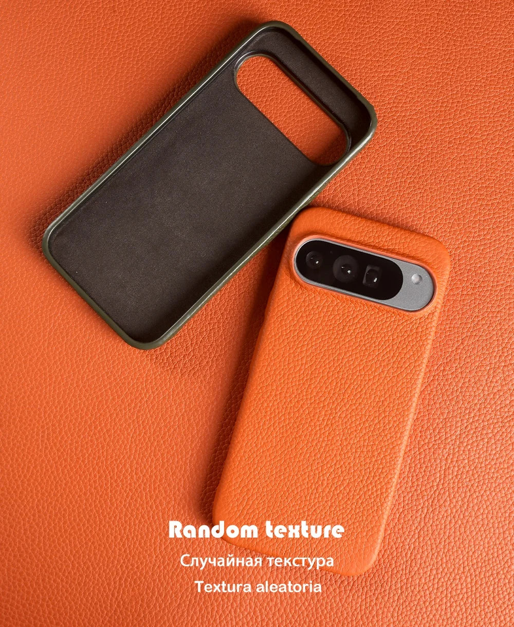 Genuine Leather Magnetic Case for Google Pixel 11 Pro Pixel 10 9 7 8 6 Full Protection Magnet for Magsafe Cases Shockproof Cover