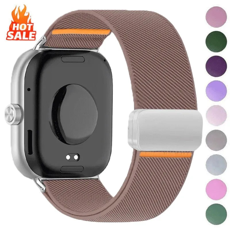 Nylon Sport Straps For Redmi watch 4 5 6 watchband Magnetic Bracelet correa For Xiaomi Band 8pro 9pro active band Accessories