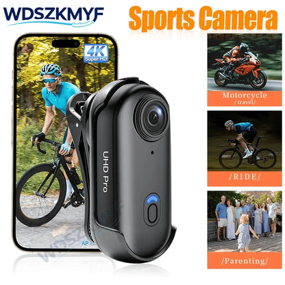 4K 1080P Mini Body Camera Helmet Handlebar Motorcycle Road Sport Cam Battery Body cam POV Vlog Sports Action Wifi H88 camera