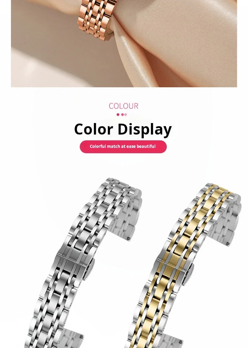 For Garmin Lily2 New Watchband Quick Women's Watch Metal Stainless Steel Lily 2 Girls Smart Bracelet Fashion Strap 14mm