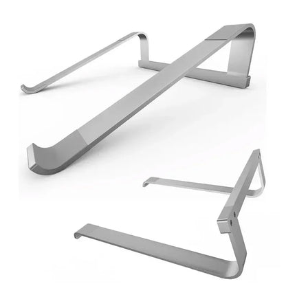 Ergonomic Aluminum Alloy Laptop Stand Foldable Adjustable Desktop Riser Cooler Bracket for 10-17 Inch MacBook Notebook PC Holder