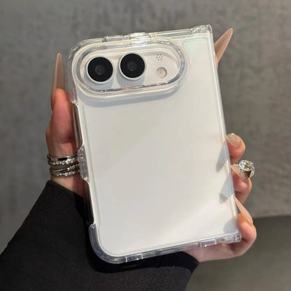 New Luxury Slim Clear Silicone Phone Case for iPhone Duo Ultra iPhone Fold 18 Transparent Wide Full Protection Shockproof Cover