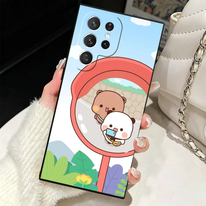 Soft Silicone Phone Case for Samsung Galaxy S25 S26 Ultra Bubu Dudu Cartoon Cute Shell S24 FE S23 S22 Plus S21 S20 + Edge Cover