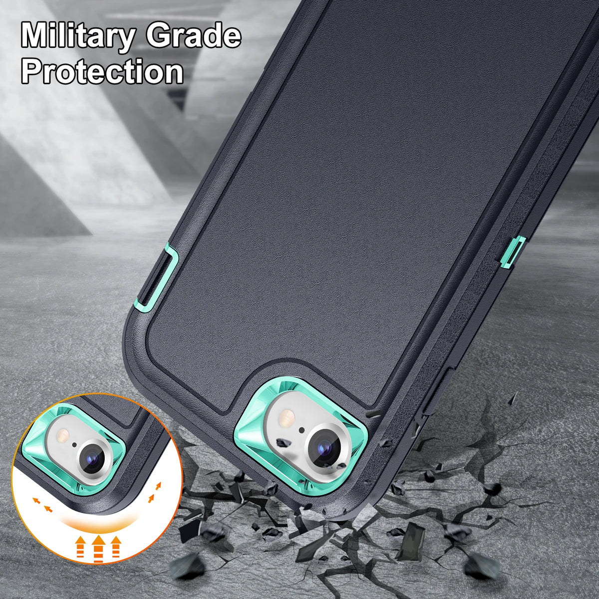 for iPhone SE 2022 6 7 8 Plus X Case [Military Grade Drop Protection][Non-Slip] Full Body Heavy Duty Shockproof Phone Case Cover