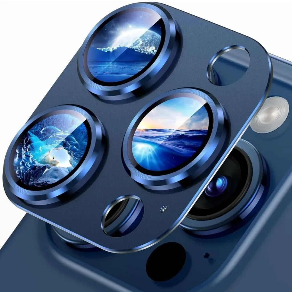 1Pcs Metal Camera Len Protector For IPhone 15 16Pro Max Aluminum Alloy Tempered Glass Cover Screen Protector For IPhone 15 16Pro