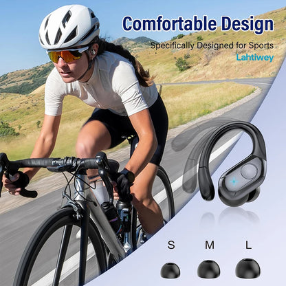 Wireless Bluetooth 5.4 Earbuds High Quality Sound and Noise Reduction Mic, 75H Playtime, Power Display, IPX7 Waterproof Earphone