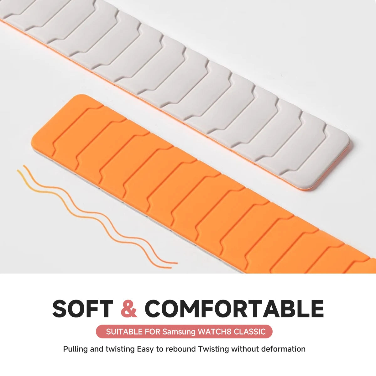 Magnetic Silicone Strap For Redmi Watch 6 Active-Lite/6-5-4 Sports Bracelet Wristband For Xiaomi Mi Band 10 Pro/9 Pro/8 Pro Belt